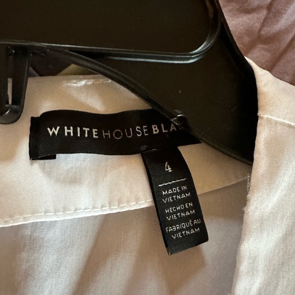 2 nwot never worn whbm tops. Sz 4 (white) sz 6(black). Zip up back - Picture 3 of 6